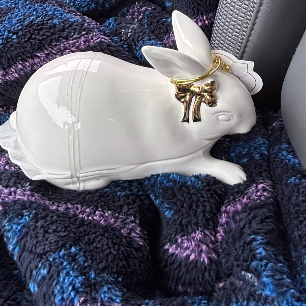Bunny Butter dish.   Rabbit butter dish.  New - Picture 3 of 9